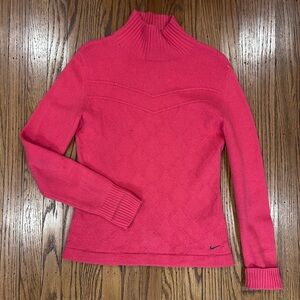 Nike Women's Golf Vibrant Pink Turtleneck Sweater